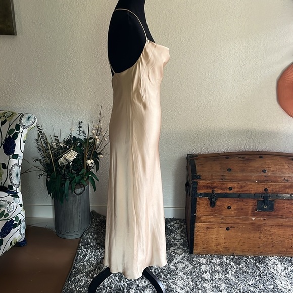 Show Me Your MuMu Tuscany Maxi Slip Dress | Champagne Beige | Size Small - Picture 4 of 6